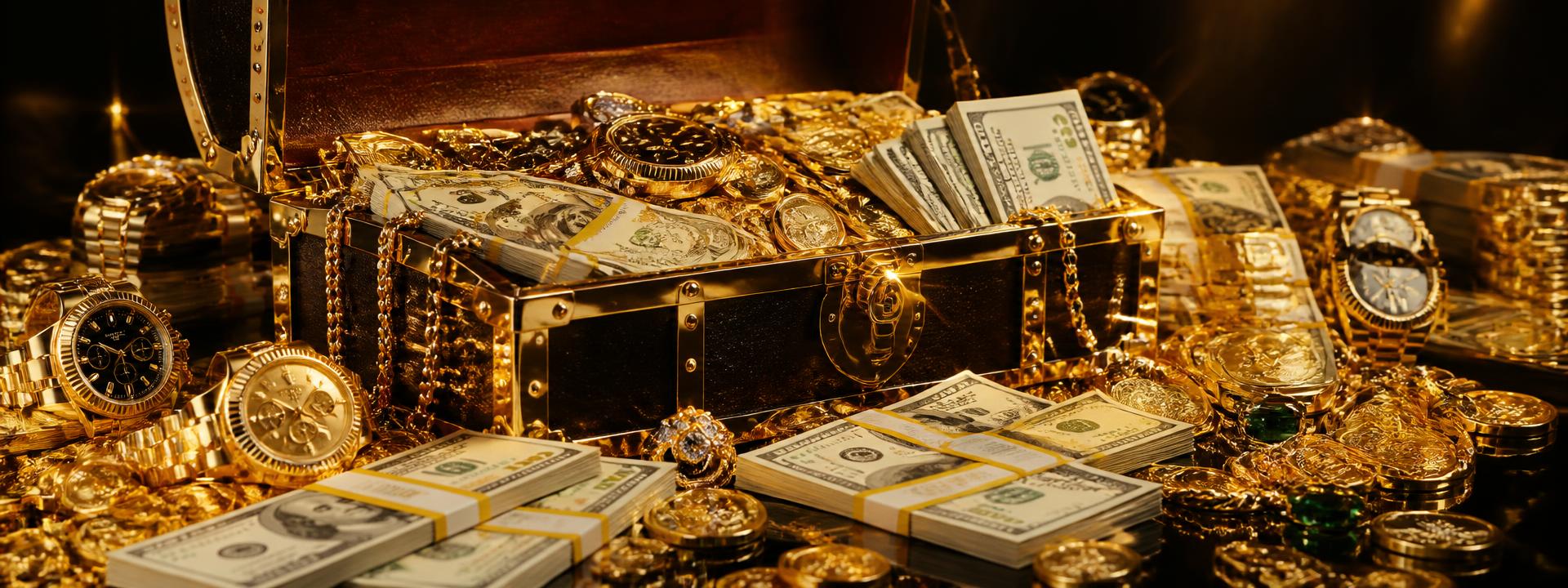 Treasure Banner — original artwork from the Wealth & Success Banners collection. This custom image was designed for the High Paying Links gallery to illustrate high value affiliate links and partner referral program rewards. It shows the look and feel used across the directory, where creators find PartnerStack SaaS affiliate program and fintech affiliate revenue share listings. Ideal inspiration for newsletter monetization strategy and anyone wanting to earn recurring monthly commissions with link farm curation done. Image Created by www.HighPayingLinks.com.