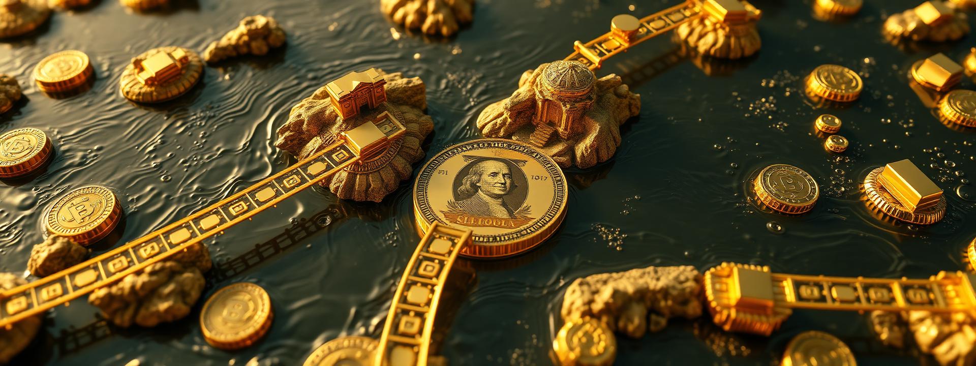 V117 — Top-down gold coin ocean with $100 islands + gold bridges — wealth banner wealth-banner-117 (Aerial) illustrating make money online with affiliate links. A visual guide to highest paying affiliate programs that help creators turn website clicks into cash through lifetime referral commissions. Featured on the High Paying Links directory of high value affiliate links, Impact.com partnerships network, CJ Affiliate publisher network, and Rakuten Advertising affiliate deals offers. Perfect for content creator monetization, influencer income streams, and TikTok creator affiliate revenue looking to earn passive income online. Explore insurance lead referral bonuses, fintech affiliate revenue share, and AI tools affiliate program alongside classic Impact.com partnerships network inventory. Every listing is a link farm curation done right focused on partner Make Money Online with www.HighPayingLinks.com.