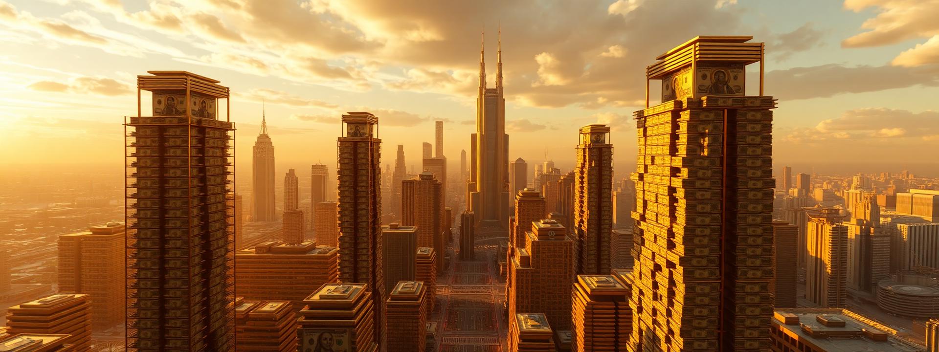 V134 — Futuristic city skyline of literal gold bar and $100 towers — wealth banner wealth-banner-134 (3D Business) illustrating make money online with affiliate links. A visual guide to premium affiliate marketing links that help creators monetize your website traffic through flat rate referral bonuses. Featured on the High Paying Links directory of hand picked affiliate link directory, ClickBank digital product marketplace, ClickBank affiliate offers, and ShareASale merchant network offers. Perfect for blogger affiliate income, newsletter monetization strategy, and podcast sponsor and affiliate income looking to make money online. Explore web hosting affiliate commissions, VPN partner program bounties, and credit card affiliate CPA payouts alongside classic ClickBank digital product marketplace inventory. Every listing is a your complete affiliate link directory Make Money Online with www.HighPayingLinks.com.