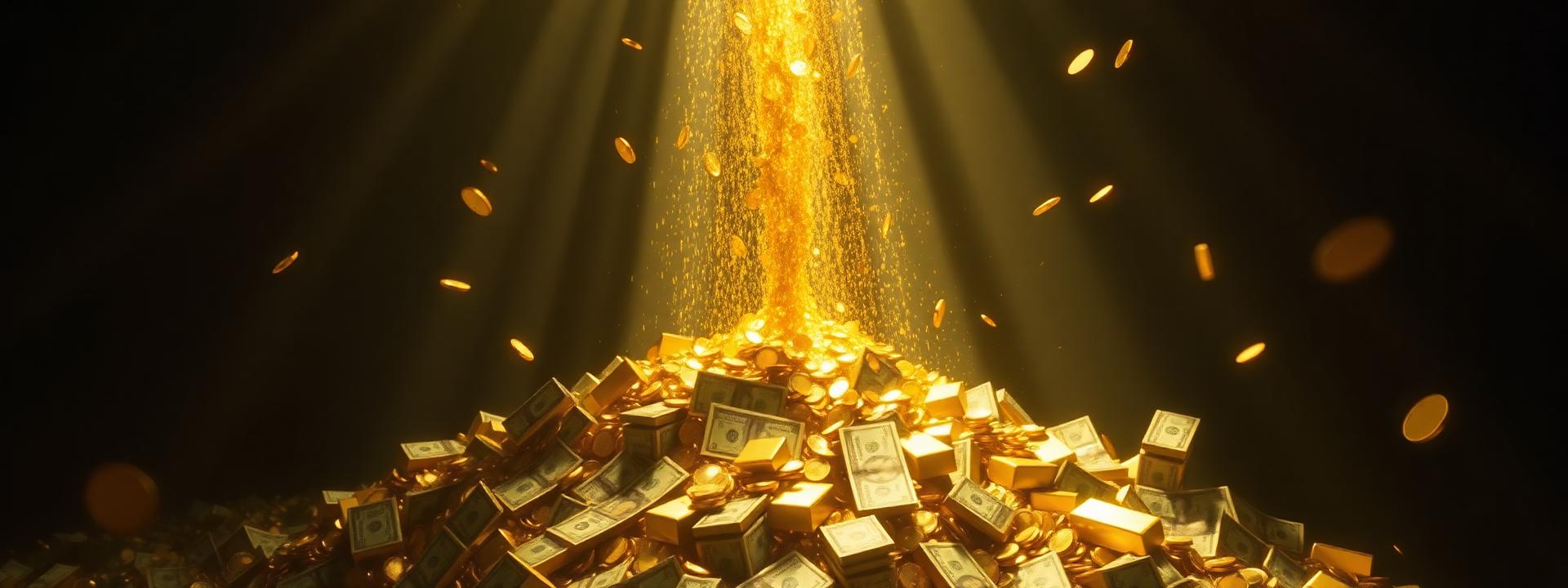 V21 — Cinematic waterfall of gold coins over cash — wealth banner wealth-banner-21 (Cinematic) illustrating make money online with affiliate links. A visual guide to premium affiliate marketing links that help creators monetize your website traffic through flat rate referral bonuses. Featured on the High Paying Links directory of hand picked affiliate link directory, ClickBank digital product marketplace, ClickBank affiliate offers, and ShareASale merchant network offers. Perfect for influencer income streams, TikTok creator affiliate revenue, and YouTube description affiliate links looking to make money online. Explore fintech affiliate revenue share, AI tools affiliate program, and e-commerce affiliate storefront alongside classic ClickBank digital product marketplace inventory. Every listing is a your complete affiliate link directory focused on referral commissions of $20, Make Money Online with www.HighPayingLinks.com.