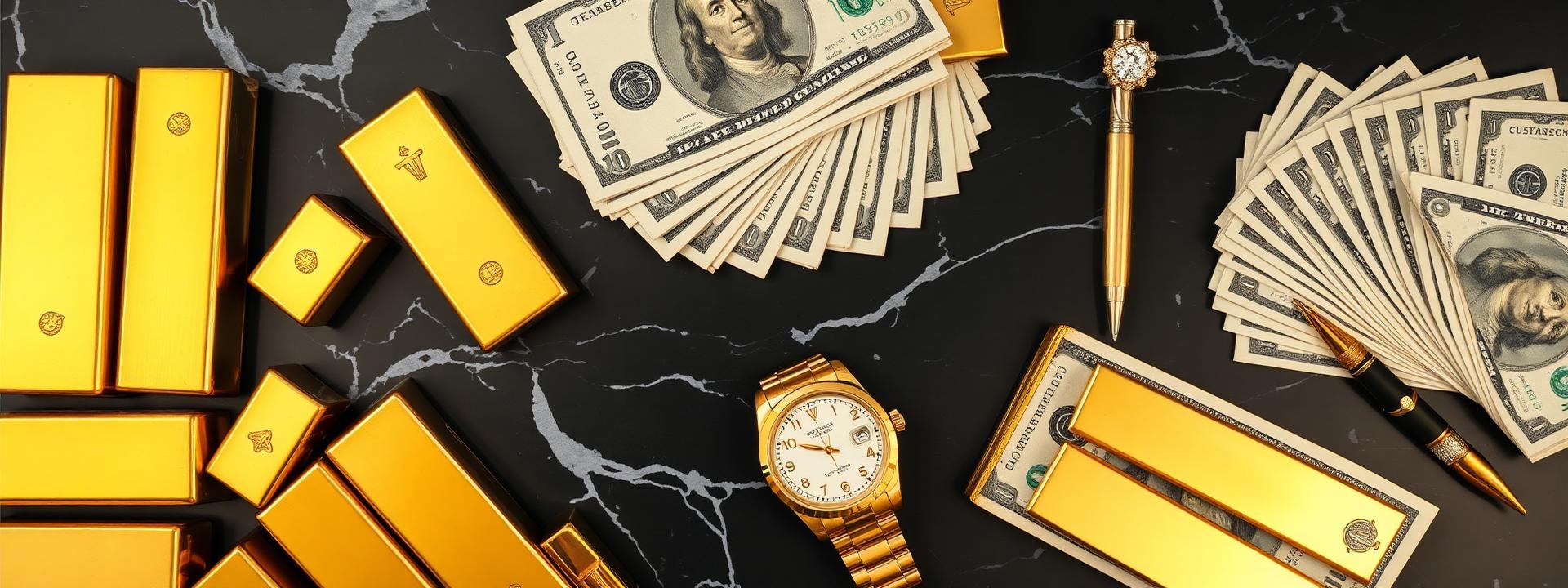 V22 — Overhead flat lay: gold bars, Rolex, diamond rings — wealth banner wealth-banner-22 (Luxury) illustrating make money online with affiliate links. A visual guide to hand picked affiliate link directory that help creators make money online through partner referral program rewards. Featured on the High Paying Links directory of premium affiliate marketing links, Impact.com partnerships network, CJ Affiliate publisher network, and Rakuten Advertising affiliate deals offers. Perfect for newsletter monetization strategy, podcast sponsor and affiliate income, and content creator monetization looking to monetize your website traffic. Explore VPN partner program bounties, credit card affiliate CPA payouts, and insurance lead referral bonuses alongside classic Impact.com partnerships network inventory. Every listing is a one place for every high paying link focused Make Money Online with www.HighPayingLinks.com.