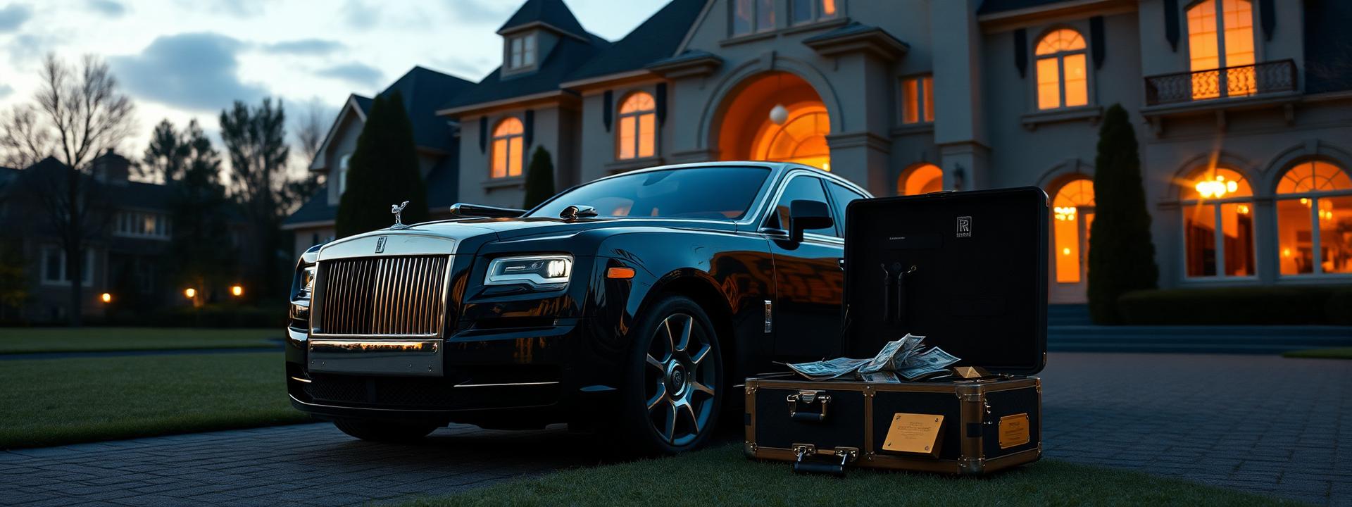 V29 — Rolls Royce + mansion + briefcase of cash — wealth banner wealth-banner-29 (Luxury) illustrating make money online with affiliate links. A visual guide to high value affiliate links that help creators earn passive income online through generous referral bounty payouts. Featured on the High Paying Links directory of highest paying affiliate programs, ClickBank digital product marketplace, ClickBank affiliate offers, and ShareASale merchant network offers. Perfect for YouTube description affiliate links, Instagram bio link money, and blogger affiliate income looking to turn website clicks into cash. Explore e-commerce affiliate storefront, SaaS affiliate program payouts, and web hosting affiliate commissions alongside classic ClickBank digital product marketplace inventory. Every listing is a the smart creator's affiliate toolkit focused on flat rate Make Money Online with www.HighPayingLinks.com.
