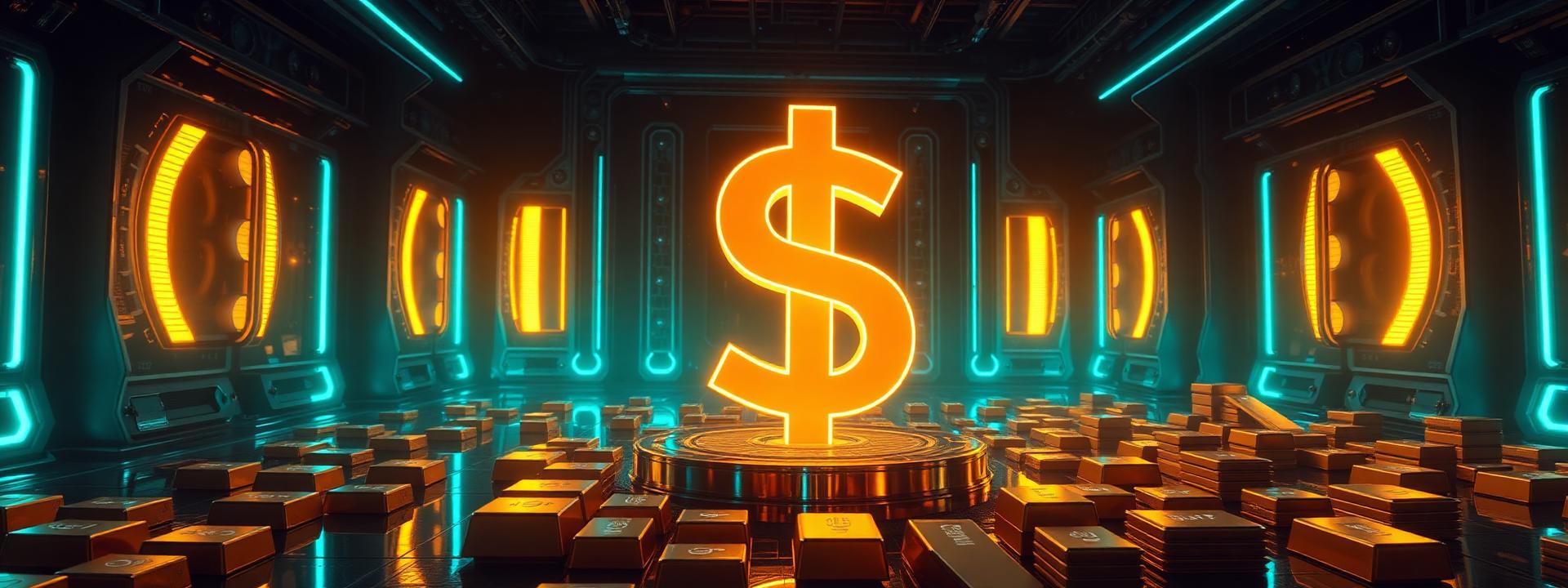 V43 — Holographic gold $ over gold bar floor — wealth banner wealth-banner-43 (Futuristic) illustrating make money online with affiliate links. A visual guide to best affiliate links on the web that help creators build a full time online income through recurring referral revenue share. Featured on the High Paying Links directory of top converting affiliate offers, Rakuten Advertising affiliate deals, PartnerStack SaaS affiliate program, and Awin global affiliate marketplace offers. Perfect for newsletter monetization strategy, podcast sponsor and affiliate income, and content creator monetization looking to earn recurring monthly commissions. Explore VPN partner program bounties, credit card affiliate CPA payouts, and insurance lead referral bonuses alongside classic Rakuten Advertising affiliate deals inventory. Every listing is a the ultimate affiliate Make Money Online with www.HighPayingLinks.com.