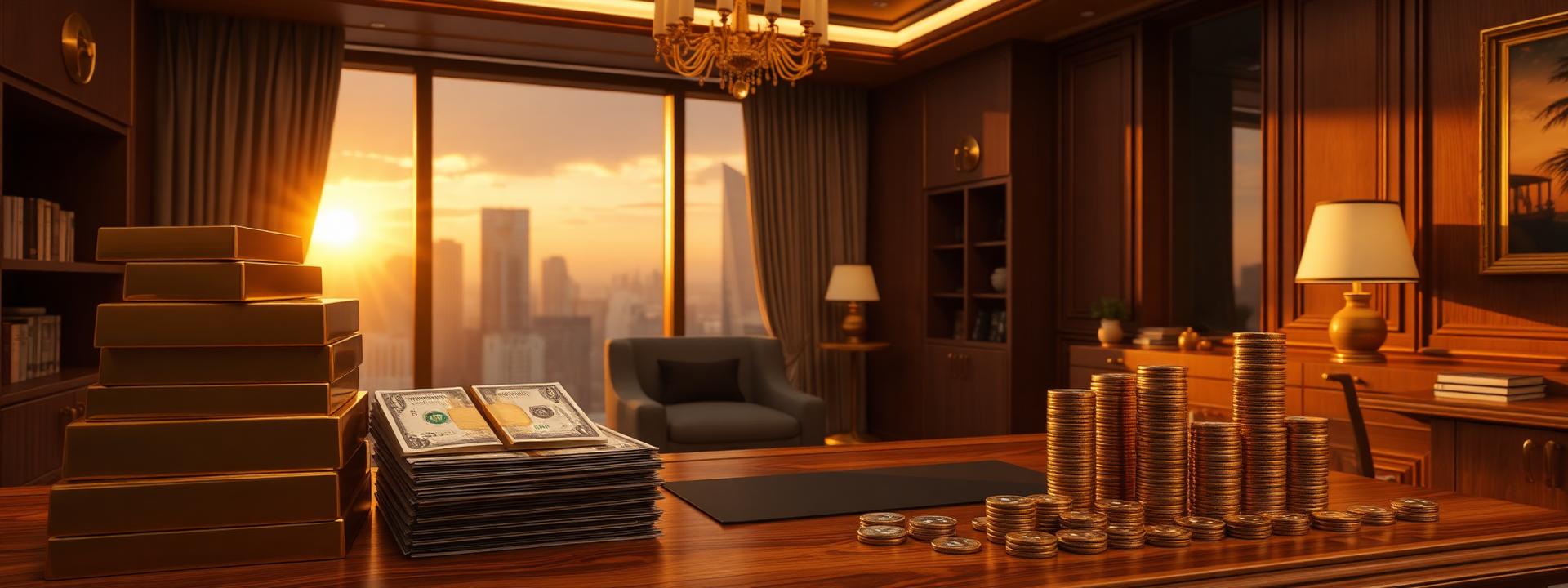 V49 — Warm private office at golden hour with gold — wealth banner wealth-banner-49 (3D Business) illustrating make money online with affiliate links. A visual guide to hand picked affiliate link directory that help creators make money online through partner referral program rewards. Featured on the High Paying Links directory of premium affiliate marketing links, Amazon affiliate storefront links, ClickBank digital product marketplace, and ClickBank affiliate offers offers. Perfect for Instagram bio link money, blogger affiliate income, and newsletter monetization strategy looking to monetize your website traffic. Explore SaaS affiliate program payouts, web hosting affiliate commissions, and VPN partner program bounties alongside classic Amazon affiliate storefront links inventory. Every listing is a one place for every high paying link focused Make Money Online with www.HighPayingLinks.com.