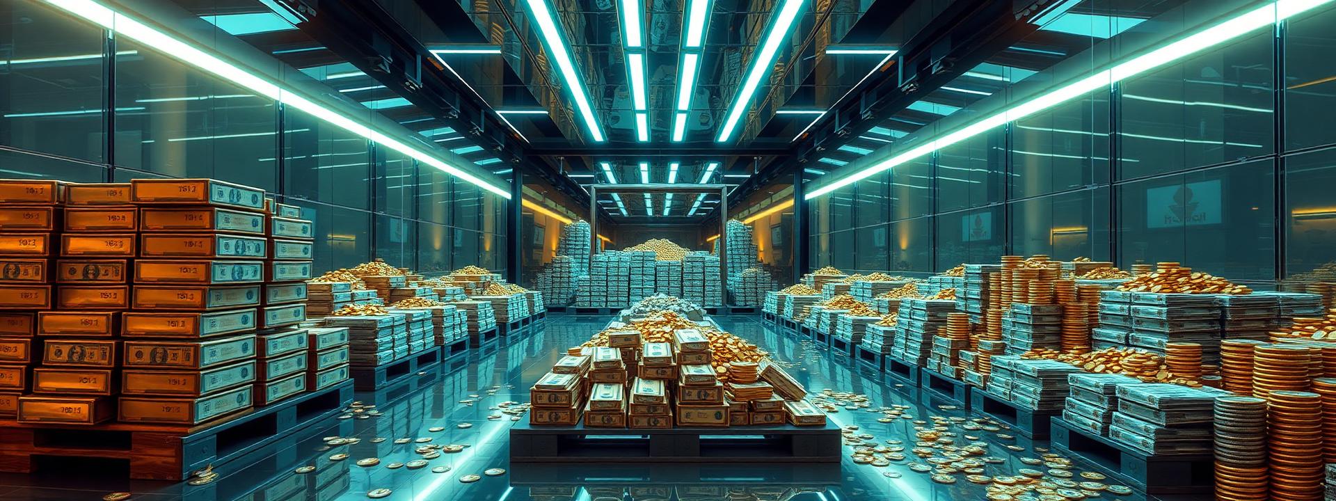 V54 — Futuristic bank interior: pallets of gold, cash bricks, coin mountains — wealth banner wealth-banner-54 (3D Business) illustrating make money online with affiliate links. A visual guide to hand picked affiliate link directory that help creators make money online through partner referral program rewards. Featured on the High Paying Links directory of premium affiliate marketing links, Amazon affiliate storefront links, ClickBank digital product marketplace, and ClickBank affiliate offers offers. Perfect for Instagram bio link money, blogger affiliate income, and newsletter monetization strategy looking to monetize your website traffic. Explore SaaS affiliate program payouts, web hosting affiliate commissions, and VPN partner program bounties alongside classic Amazon affiliate storefront links inventory. Every listing is a one place for every high paying Make Money Online with www.HighPayingLinks.com.