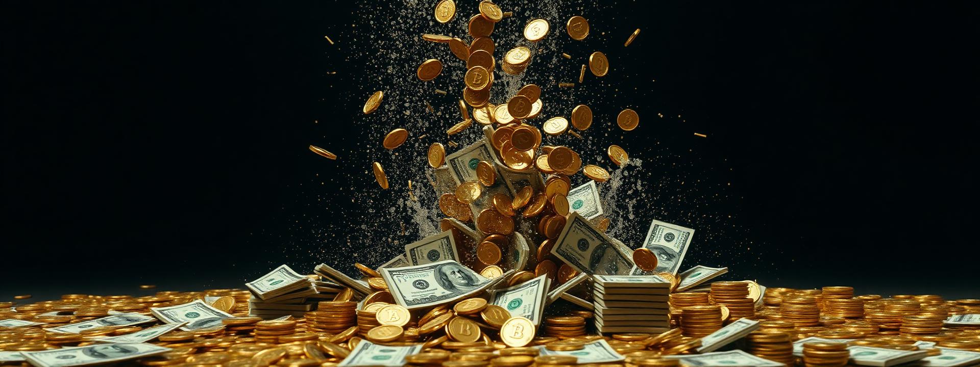 V65 — Freeze-frame splash of gold coins hitting $100 stacks — wealth banner wealth-banner-65 (Cinematic) illustrating make money online with affiliate links. A visual guide to highest paying affiliate programs that help creators turn website clicks into cash through lifetime referral commissions. Featured on the High Paying Links directory of high value affiliate links, Impact.com partnerships network, CJ Affiliate publisher network, and Rakuten Advertising affiliate deals offers. Perfect for newsletter monetization strategy, podcast sponsor and affiliate income, and content creator monetization looking to earn passive income online. Explore VPN partner program bounties, credit card affiliate CPA payouts, and insurance lead referral bonuses alongside classic Impact.com partnerships network inventory. Every listing is a link farm curation done right focused on partner Make Money Online with www.HighPayingLinks.com.