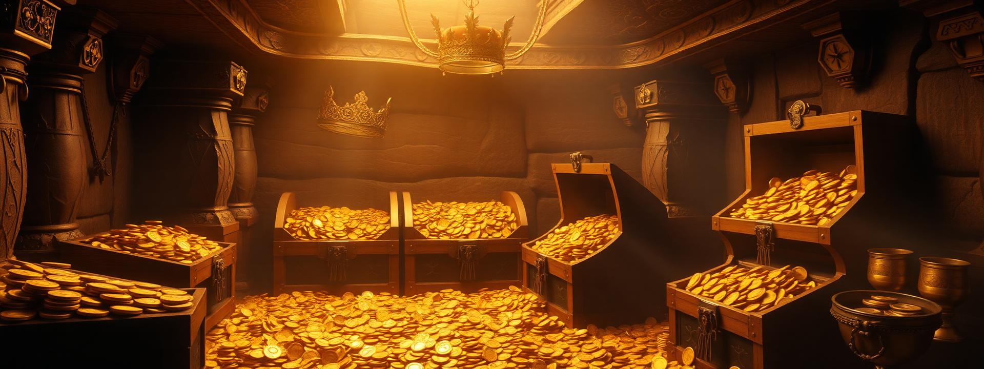 V76 — Fantasy treasure vault: chests, coins, goblets, crown — wealth banner wealth-banner-76 (Treasure) illustrating make money online with affiliate links. A visual guide to highest paying affiliate programs that help creators turn website clicks into cash through lifetime referral commissions. Featured on the High Paying Links directory of high value affiliate links, Awin global affiliate marketplace, Amazon Associates program, and Amazon affiliate storefront links offers. Perfect for TikTok creator affiliate revenue, YouTube description affiliate links, and Instagram bio link money looking to earn passive income online. Explore AI tools affiliate program, e-commerce affiliate storefront, and SaaS affiliate program payouts alongside classic Awin global affiliate marketplace inventory. Every listing is a link farm curation done right focused on partner referral Make Money Online with www.HighPayingLinks.com.